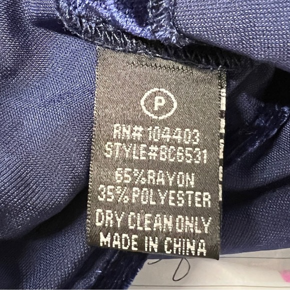 J.O.A. Royal Blue velvet one off shoulder sleeveless top SZ SM NWT - Picture 4 of 6